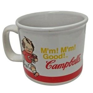 2004 Campbell’s Kids Tomato Soup Coffee Mug Football M’m! M’m! Good!
